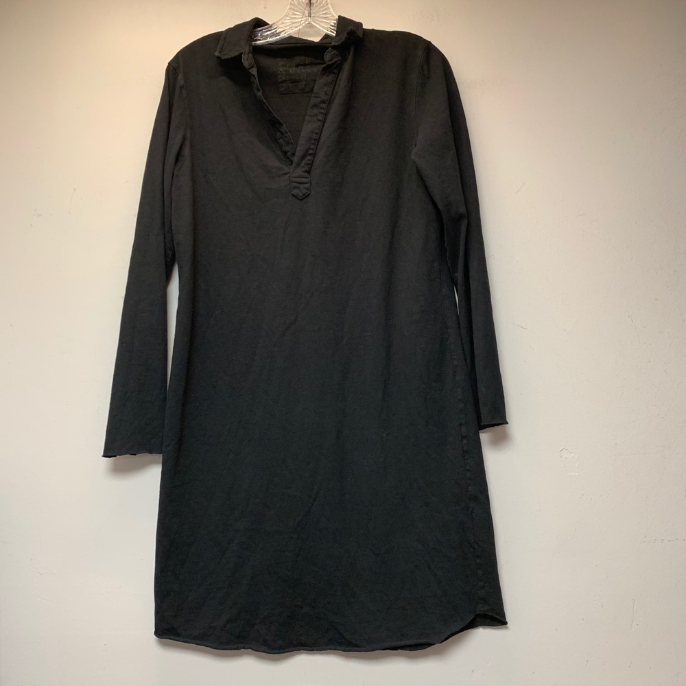 Frank & Eileen TEE LAB Dress Womens S Black Excellent Cotton Shift LAB441HJ